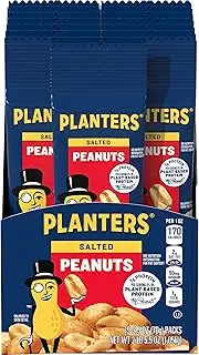 Planters Salted Peanuts Single Serve (2.5 oz Bags, Pack of 15)