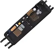 KEMIMOTO Upgraded Golf Cart Overhead Storage Bag Golf Cart Accessories - Ceiling Storage with Dual Mesh Pockets Compatible with Club Car Precedent, Tempo, and Onward, 1680D Overhead Organizer, Black