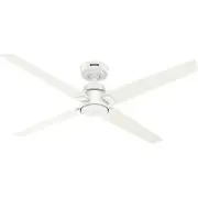 132cm Ceiling Fan with Remote Control Cordelia White Ventilator Without Light
