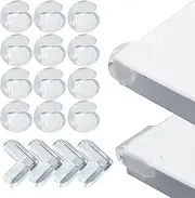 RINGSUN Table Corner Protectors for Baby, 16-Pack Baby Proofing Corner Protectors, Silicone Table Protectors for Baby Safety