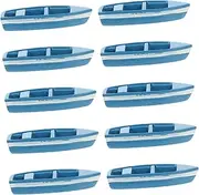 BCOATH Miniature Yacht Model Boat Resin Craft 10pcs Scale Model Boat Nautical Decor for Ocean Themed Party