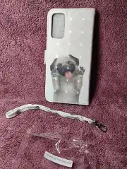 Pug Puppy Flip Magnetic Wallet Case Cover For Samsung Galaxy S20/FE/S20 Lite 5G