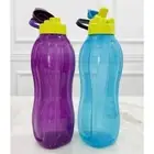 Tupperware Eco Bottle (2) Set 1.5L Handle + Straw (PURPLE+BLUE)