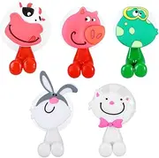 STOBAZA 5pcs Cartoon Animal Toothbrush Holder for Boy Girl Wall Mount Suction Cup Bathroom Organizer Random Styles Fun and Functional Boy Girl Toothbrush Holder