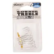 Owner 66 4X Treble Hooks