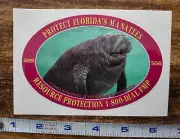Protect Florida Manatees Waterproof Decal Sticker