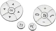 Vuzmode Button Sticker Car Steering Wheel Button Switch Trim Cover Decorative Sticker, for Mercedes, for Benz, for C Class W204 2008 2009 2010 Steering Wheel Control Switch Buttons(Silver)