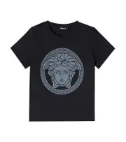 [Versace Kids] Versace Kids Medusa cotton jersey T-shirt Y 14 black