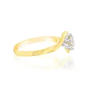 18ct Yellow Gold 1 Carat Australian Diamond Solitaire Ring, M