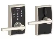 SCHLAGE Touch Camelot Lock (Satin Nickel) - HANDLE IS REVERSABLE