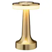 Portable LED Table Lamp - Touch Sensor, 3 Brightness Levels, Night Light & Bedside Lamp in Gold