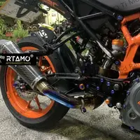 在飛比找樂天市場購物網優惠-KTM 390DUKERC 黑箭401 頭段正鈦100%純鈦