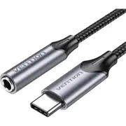 Vention BGMHF USB-C to 3.5mm Earphone Adapter - 1m - Gray DAC - Aluminum Alloy [BGMHF]
