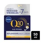 NIVEA Q10 Power Anti-Wrinkle (NIGHT) Cream (50ml), Anti Aging Face Moisturiser