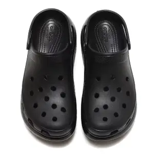 【Crocs】MEGA CRUSH CLOG 黑色 厚底(207988-001)