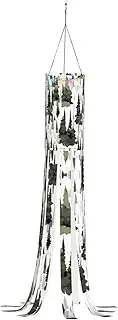 Halloween Garden White Trees Camo Pattern Windsock Lights Halloween Lighted Windsock for Patio Yard Pathway Party Decor
