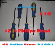 10x #2x4" Screwdriver Phillips Chrome Vanadium Head