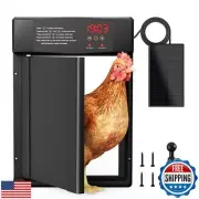 Automatic Chicken Coop Door Solar Powered with Light Sensor, Timer and LED Di