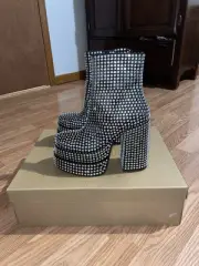Steve Madden Cobra Rhinestone Platform Boots Size 7 New In Box