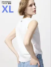 UNIQLO Anya Hindmarch T3SLEEVLESS Sleeveless T XL White