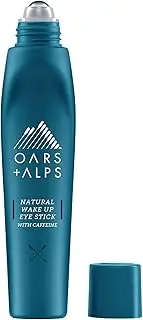 Oars + Alps Natural Caffeine Wake Up Eye Stick, Eye Roller De-Puffs, Reduce Fine Lines, 15ml