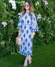 Alice McCall Memphis Blue Floral Garden Party Tassel Midi Dress NWT Size 4