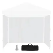 RED TRACK Accessory Pack for 3x3m White Gazebo, includes Walls, Carry Bag, Rechargeable USB Lamp