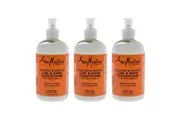 Coconut and Hibiscus Curl Shine Conditioner by Shea Moisture for Unisex - 13 oz Conditioner - Pack of 3