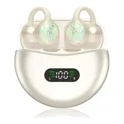 AI Translation Earbuds Real Time, Two Way 144 Languages Translator Earbuds Device for iOS Android, Wireless AI Headphones for Business Travel,Beige