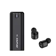 T8 Mini Stereo Heavy Bass bluetooth Earphones With Charger Box Power Bank BLACK COLOR