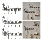 Wall Mount Coat Rack Coat Hooks with 5 Hooks Home Decor Storage Organizer for