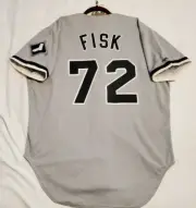 AUTHENTIC RAWLINGS CARLTON FISK 48 XL CHICAGO WHITE SOX VINTAGE 80'S Jersey RARE
