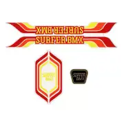Dodsun - Surfer BMX - Orange Yellow decal set - old school bmx