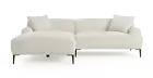 Brosa Seta 4 Seater Sofa with Chaise (Seashell White, Left Chaise), Sofas,