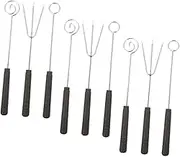 Zerodeko 9pcs Chocolate Dipping Tools Cheese Fondue Tools Cheese Dipping Fork Kitchen Tools