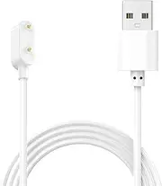 USB Charger Cable Compatible with Huawei Watch Fit/Fit 2/Fit Mini/Band 9/8/7/6/6 Pro/Honor Band 9/7/6/Watch ES/4X/4Pro Samsung Galaxy Fit 3 Smartwatch Replacement Magnetic Charging Cord, White 100cm