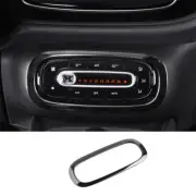 For Benz Smart Fortwo 2015-2020 Black Steel Central Console AC Switch Panel Trim