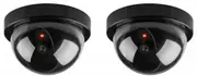 2X Security Camera Dome Fake Dummy Surveillance Flashing Red Light Wireless Fake