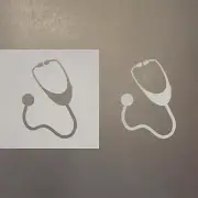 Stethoscope 1 Plastic Mylar Stencil Airbrush Painting Art Supplies