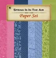 Graphic 45 - SPRING IS IN THE AIR (8 Sheets) 12x12 Patterns & Solids Paper Set