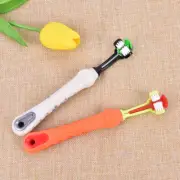 Dogs Toothbrush Three Sided Pets Clean Mouth Teeth Care Cleaning Grooming TS_ CR