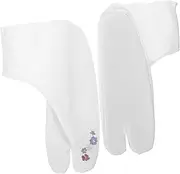 Healeved 1 Pair Anti-slip Foot Bag Socks Ankle Socks Split Toe Socks Toe Separator Socks for Women Toe Sock for Women Non-skid Toe Socks Women Socks Toe Socks for Women Cloth White