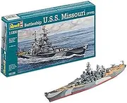 Revell 1:1200 Scale U.S.S. Missouri (WWII) Battleship Model Kit, 22.5 cm Length