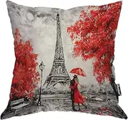 Moslion Lips Throw Pillow Cover Lipstick Sexy Biting Lips Woman Valentine Romantic Love Square Pillow Case Cushion Cover for Home Car Decorative Cotton Linen 18x18 Inch, Cotton Linen, Multi-a20, 18*18 Inch