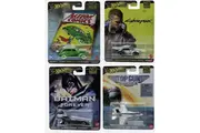 Hot Wheels 2024 Pop Culture F Case Set of 4 Cars batman top gun action comic cyberpunk