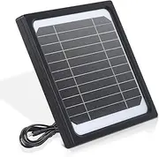 5W Trail Camera Solar Panel, 6V Solar Battery Kit Build-in 5200mAh Rechargeable Battery, Hunting Accessories for Game Camera IP65 Waterproof, Continuous Solar Power for Cameras