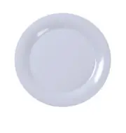 Yanco China MS-012WT Milestone White Melamine 12" dia. Wide Rim Plate - 1 Doz