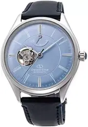 Orient Star Automatic Watch Classic Semi-Skeleton RK-AT0203L Men's Blue