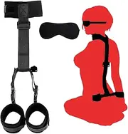 Bondaged Collars for Women Bed SM Toys Sex Fuzzy Handcuffs Set for Couples Adult Sexy Straps Blindfolds Bondaged Kits Restraints Set Sex Furnitures for Adult Couples Bedroom Sexy Tools Sweatshirt