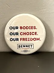 Michael Bennet for US Senate Colorado Pro-Choice Campaign Button